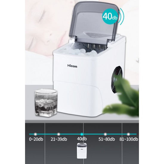 Hicon Portable Automatic Ice Maker (2 Liter, HZB-16AL) | ICEGAMES