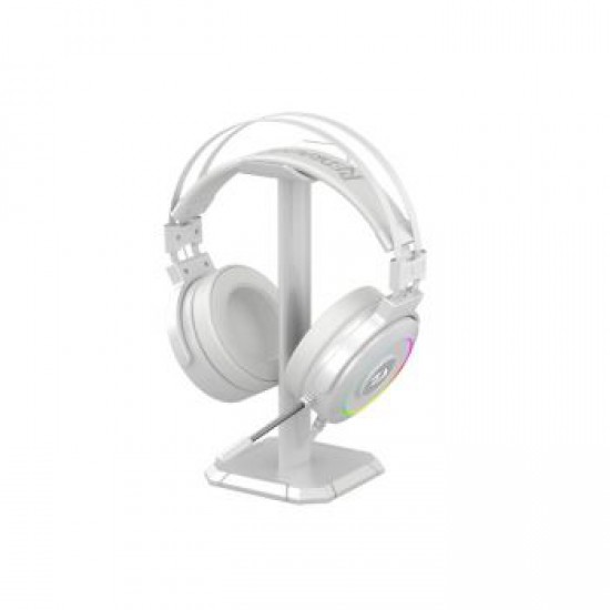 Redragon H320 LAMIA-2 USB Gaming Headset with RGB Lighting, Virtual 7.1 Surround Sound, 3D Sound Effect, Sound Controller & Mute Button on Earcup, 40mm Driver, Extreme Bass(WHITE)