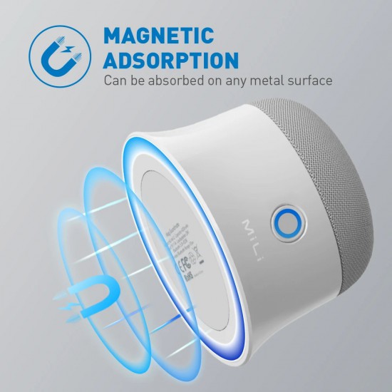 Mili Mag-SoundMate Magnetic Bluetooth Speaker (HD-M12, Red)