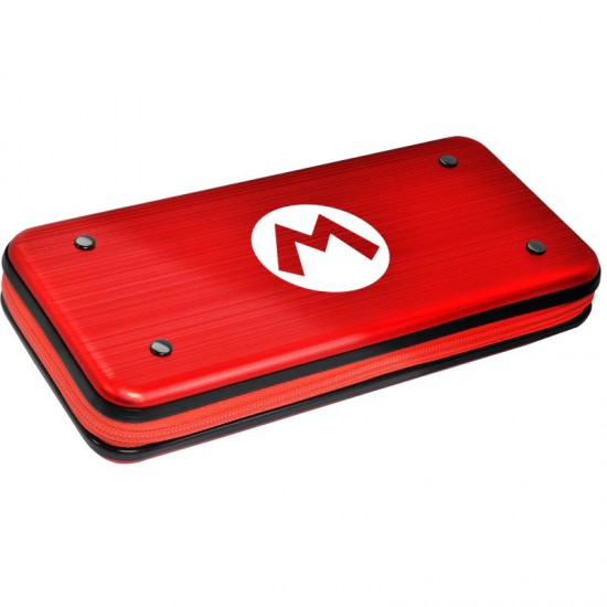 Aluminum Carrying Protection Case for Nintendo Switch Lite (Super Mario / Red)