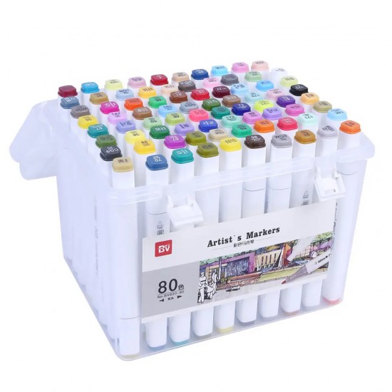 Artists Markers Set (80 Marker Pens)