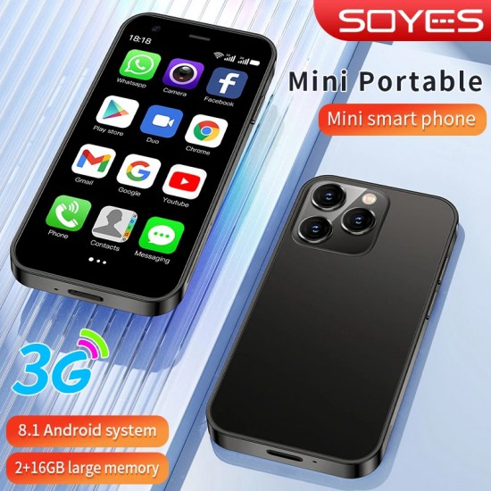 Soyes XS15 Mini Phone (16GB, Blue)