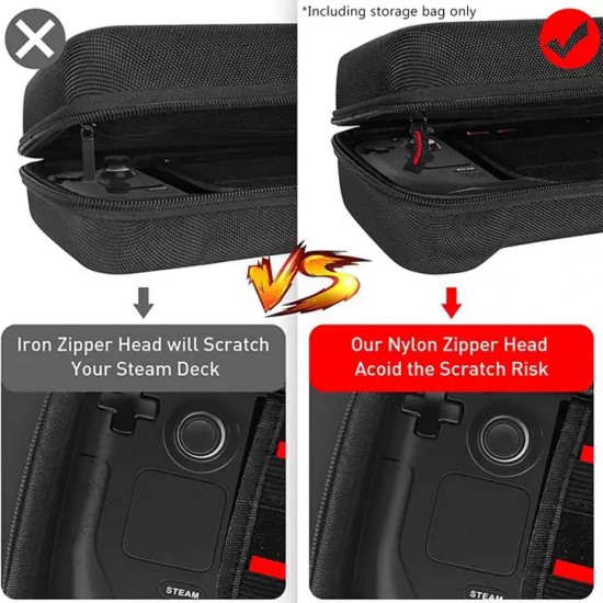 Carrying Case Compatible with Steam Deck (Black)