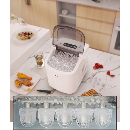 Hicon Portable Automatic Ice Maker (1.3 Liter, HZB-16M - White)
