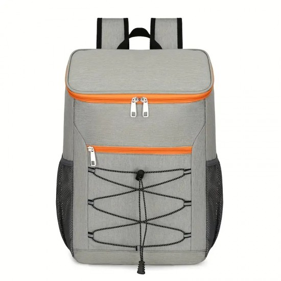 Waterproof Travel Backpack (Grey / Orange)