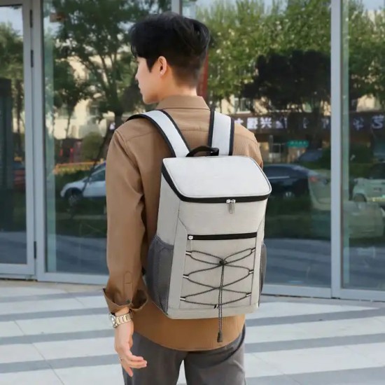 Waterproof Travel Backpack (Grey / Orange)