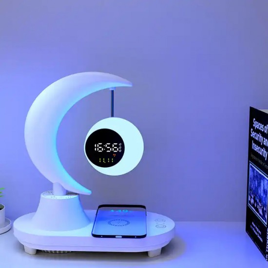 LED Music Atmosphere Lamp with Speaker (22SH, White)