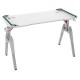 T1-140 Gaming Desk with Wireless Charging and USB Hub (White)