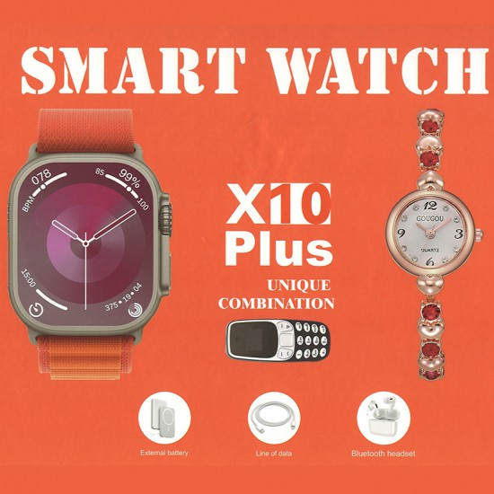 X10 Smart Watch Plus (2 x Watch + Mini Phone)