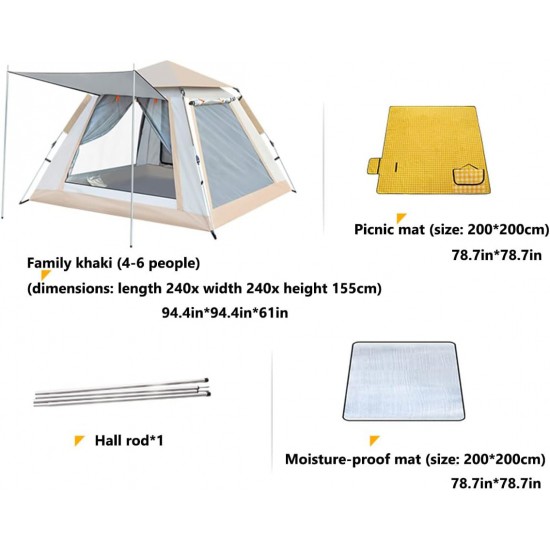 4-5 Person Camping Tent Large Waterproof