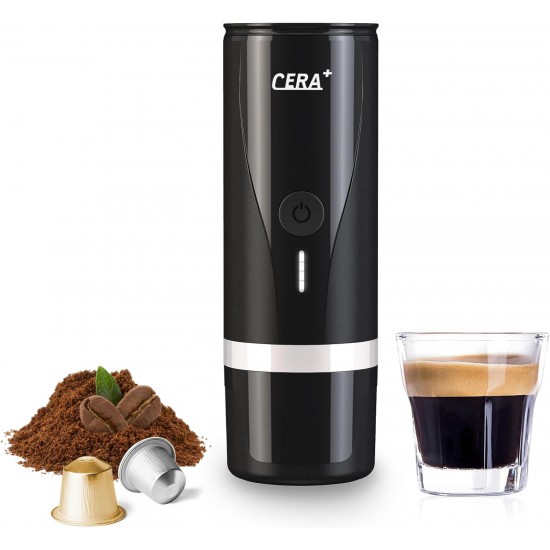 Cera+ Portable Espresso Maker (80ml ,Black)