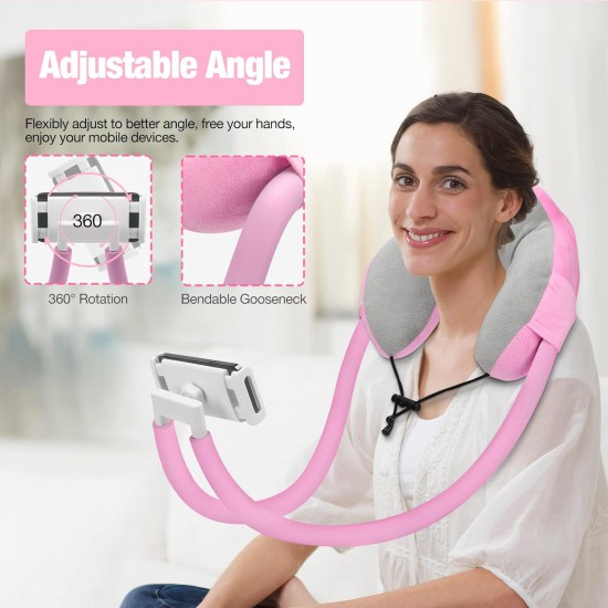 Mobile Phone Bracket with Pillow (Pink)