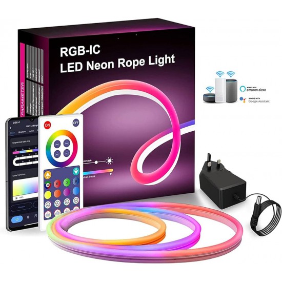 RGB-IC Led Neon Rope Light (Wi-Fi, 5 Meter)
