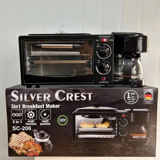 Silver Crest 3-in-1 Breakfast Maker (2400 Watt)
