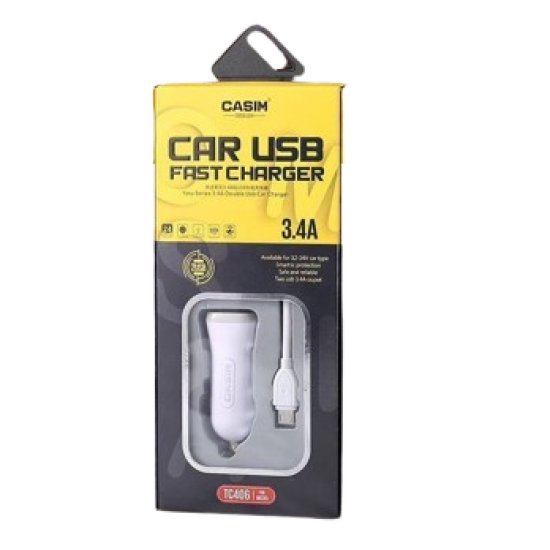 CAR USB FAST CHARGER (Micro)