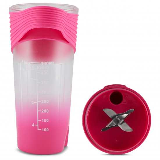 Juicer Portable Blender (460ml, HD-07 - Pink)