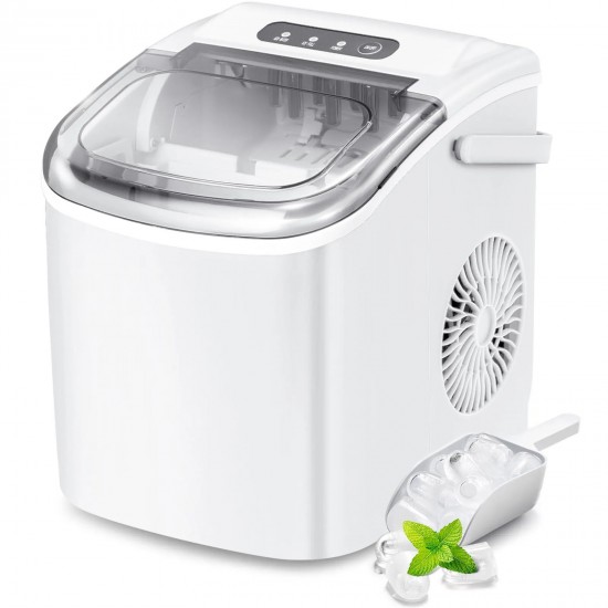 Portable Automatic Ice maker White (1.2 Liter, HZB-12/H)