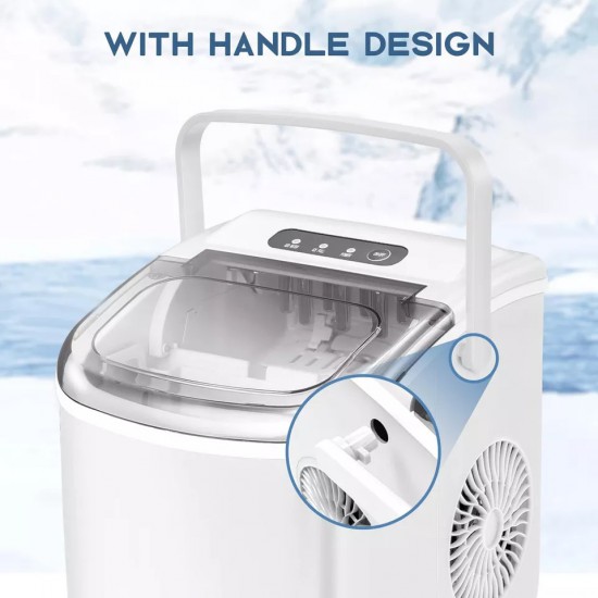 Portable Automatic Ice maker White (1.2 Liter, HZB-12/H)