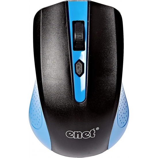 Enet G211 Wireless Optical Mouse (Black / Blue)