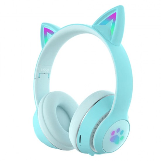 Cat Wireless Headphone L550 - Blue