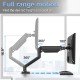 Single Monitor Desk Mount 13" to 32" (M10-12)