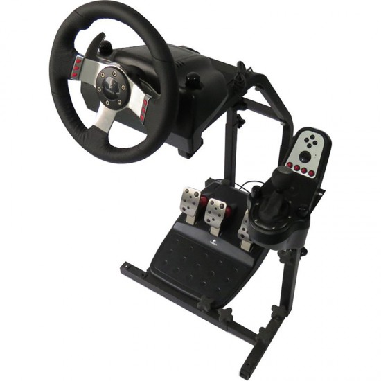 Racing Wheel Stand, Height Adjustable & Foldable Steering Wheal Stand Compatible with Logitech G29