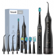 Fairywill Waterproof Electric Toothbrush Set Home Black