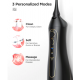 Fairywill Waterproof Electric Toothbrush Set Home Black