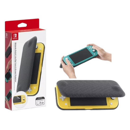 Genuine Official Nintendo Switch Lite Flip Cover & Screen Protector 