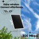 Solar Outdoor Repeater Weatherproof Wi-Fi Range Extender 2.4GHz 25000mAh Battery