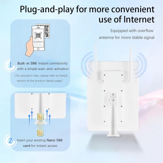 Solar Outdoor 4G Router with sim Card Slot