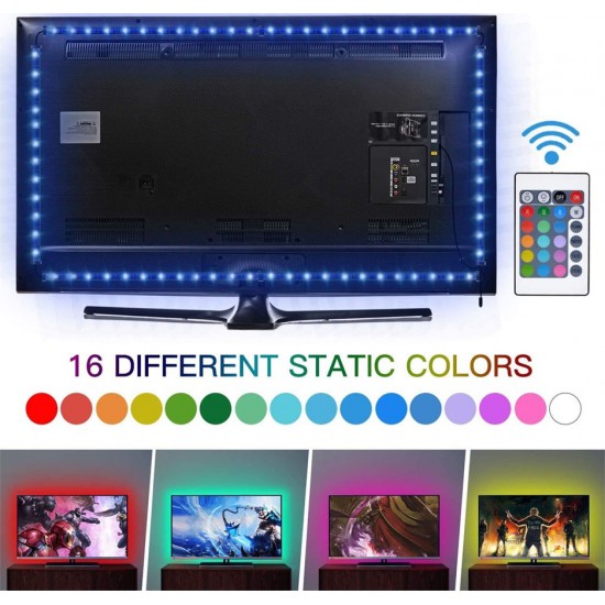  Twisted Mind Gaming Monitor /TV RGB LED Strip USB Powered Light 2 Meters LED2M