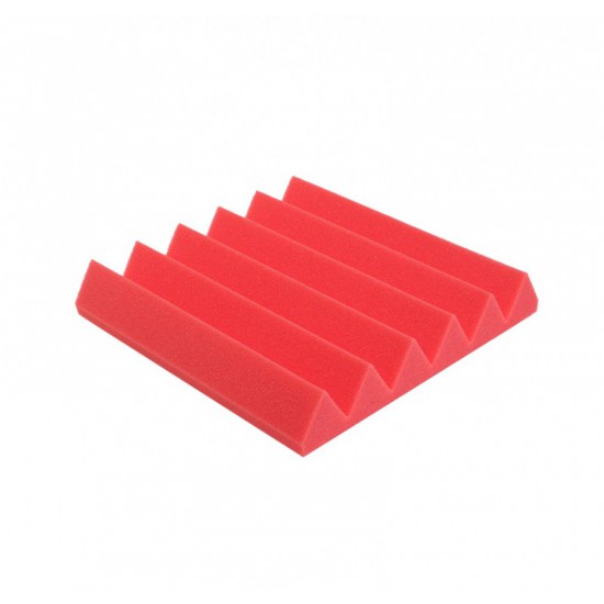 MASTERMIND WEDGE ACOUSTIC STUDIO FOAM- SOUNDPROOFING ? RED COLOR ? WEDGE STYLE PANELS