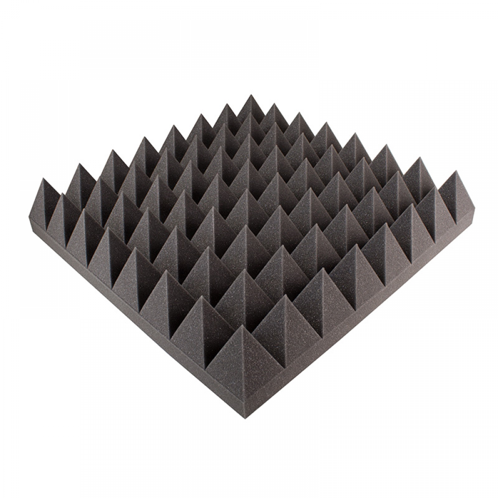 MASTERMIND PYRAMID ACOUSTIC STUDIO FOAM- SOUNDPROOFING – Black COLOR ...