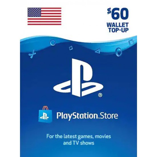 60$ USA PlayStation Store Gift Card
