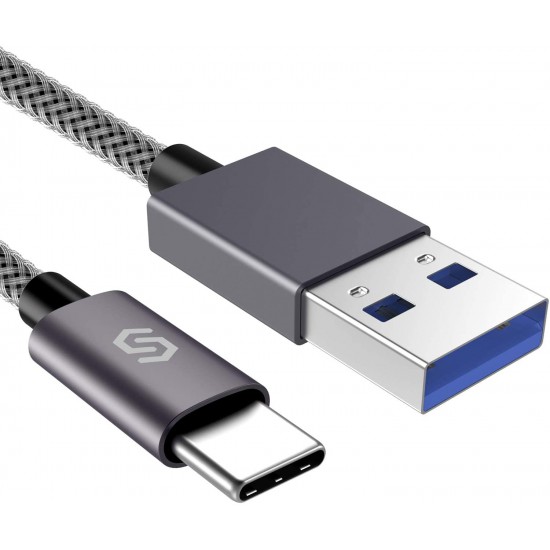 X-HANZ USB-A To USB-C Nylon Cable 2m - Black