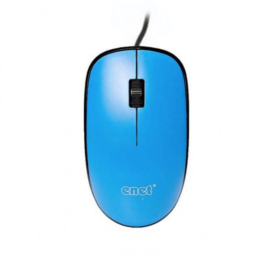 enet G636 Wired Optical Mouse - Blue & Black