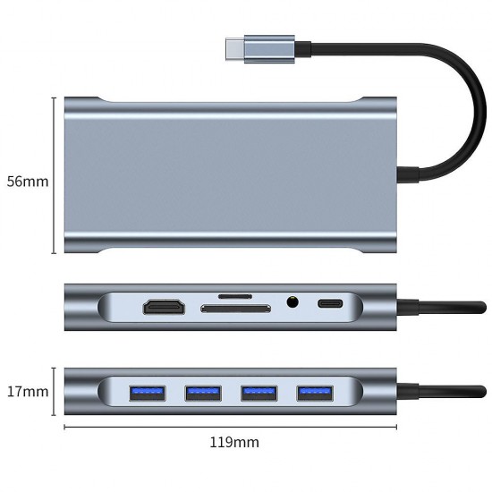 Type-c to HDTV ( 11 in 1 Adapter ) 