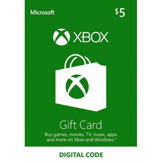XBOX Digital Code ( $5 / US )