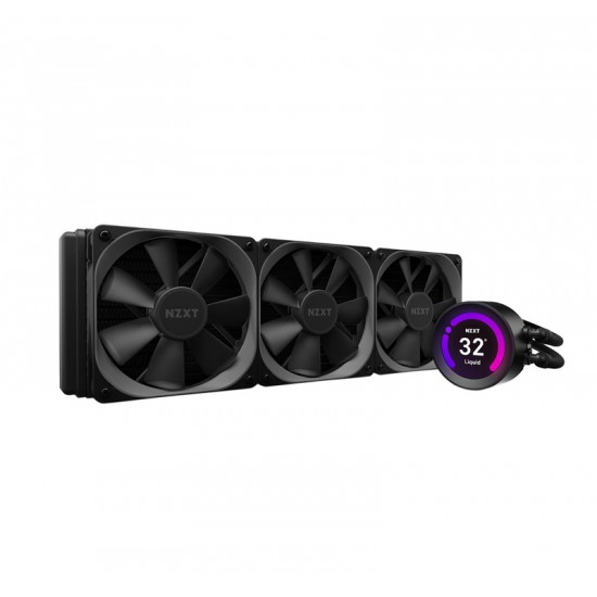 NZXT KRAKEN Z SERIES Z73 360MM - RL-KRZ73-01 - AIO RGB CPU LIQUID COOLER - CUSTOMIZABLE LCD DISPLAY - IMPROVED PUMP - POWERED BY CAM V4 - RGB CONNECTOR - AER P 120MM RADIATOR FANS (3 INCLUDED)