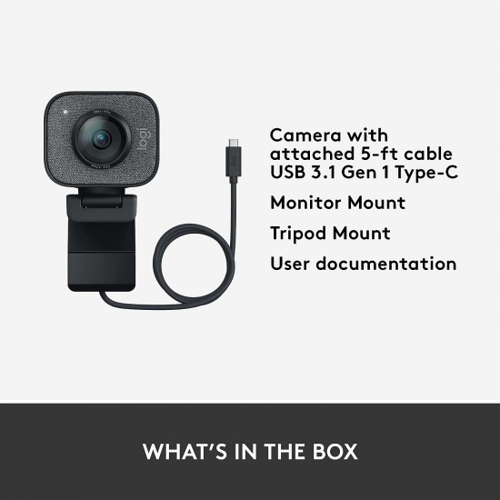 Logitech StreamCam Plus Webcam with Tripod Mount India