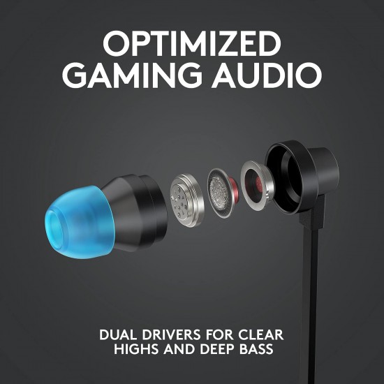 Logitech G333 Gaming Earphones with Mic (3.5 mm Connector)