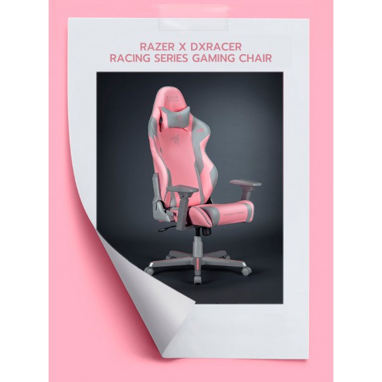 DXRACER Gaming Chair RAZER Special Edition Pink Model GC-R198-PG-Y4-329