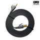 RANSOR CAT8 2m/6.5ft Premium Flat Ethernet Cable - Black