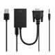 VGA to HDMI Converter Cable with Audio and USB