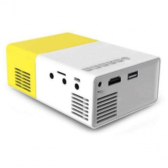 Mini Yellow Portable LED Projector