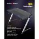 DXRacer NEX Gaming Desk - Black/Silver/Blue Model TG-GDN001-NS-1