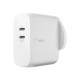 Belkin BOOST CHARGE Dual USB-C PD Wall Charger 24W