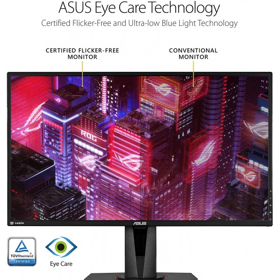 Asus TUF Gaming VG27BQ 27? Monitor 165Hz 1440P 0.4ms Elmb Sync Eye Care DisplayPort HDMI