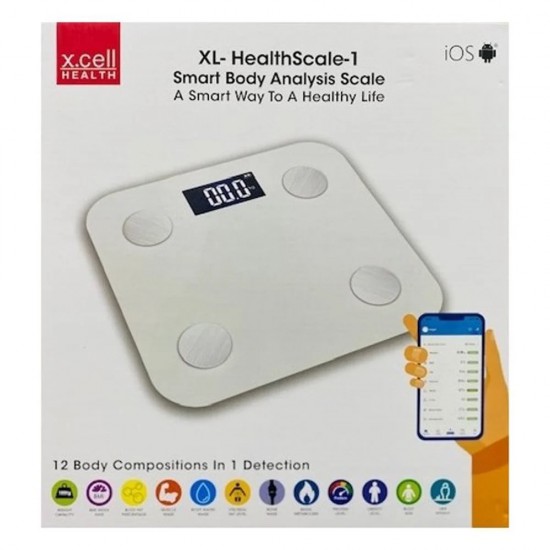 Xcell Digital Health Scale 1 White, HEALTHSCALE1